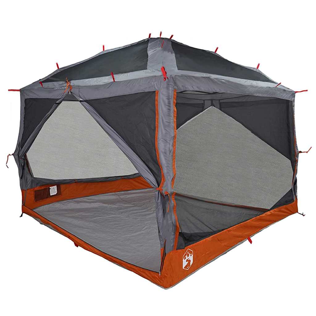 Indertelt til 7 personer Grå og orange 300 x 300 x 250 cm