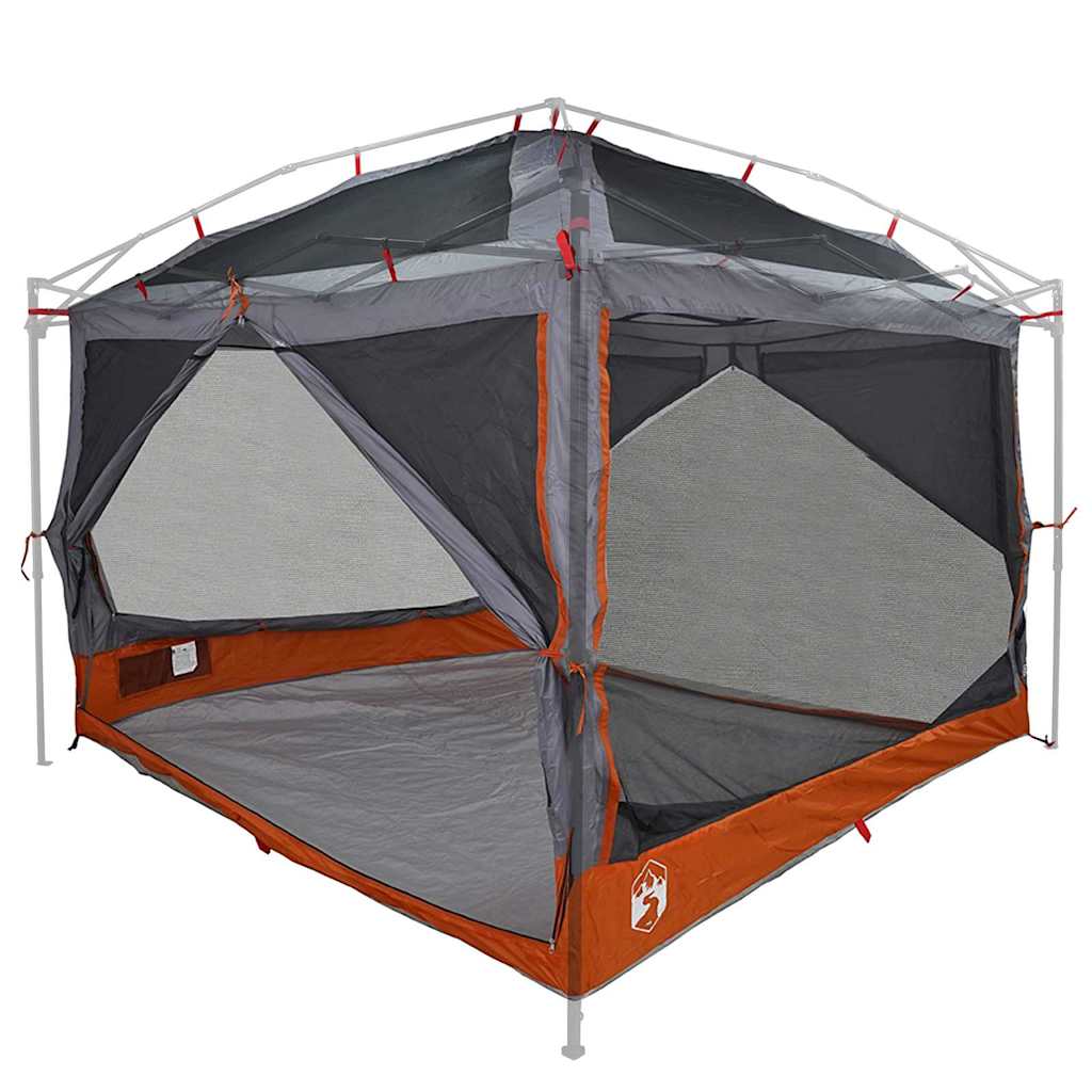 Indertelt til 7 personer Grå og orange 300 x 300 x 250 cm