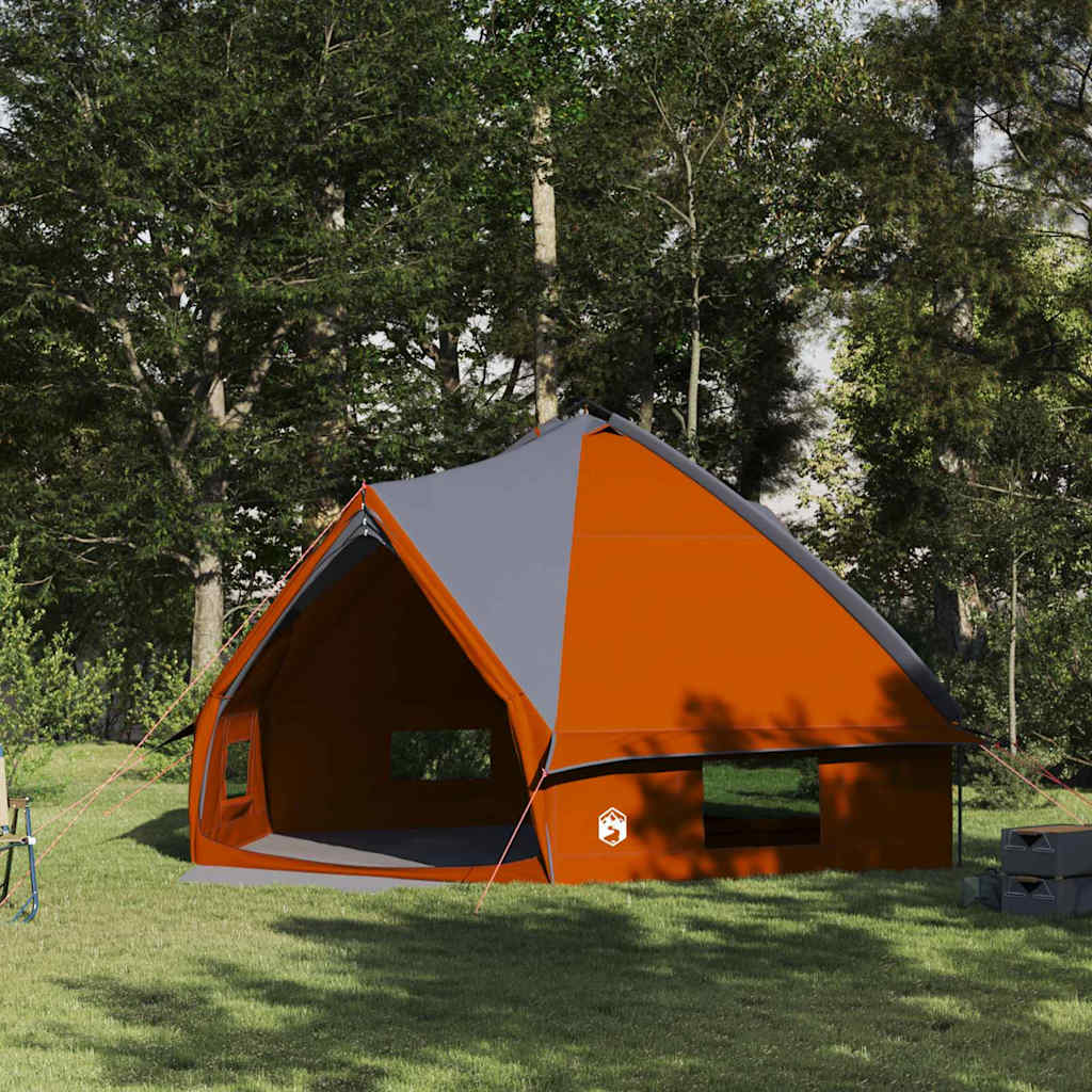 Teepee Telt 10-Personer Grå og orange 567 x 470 x 242 cm