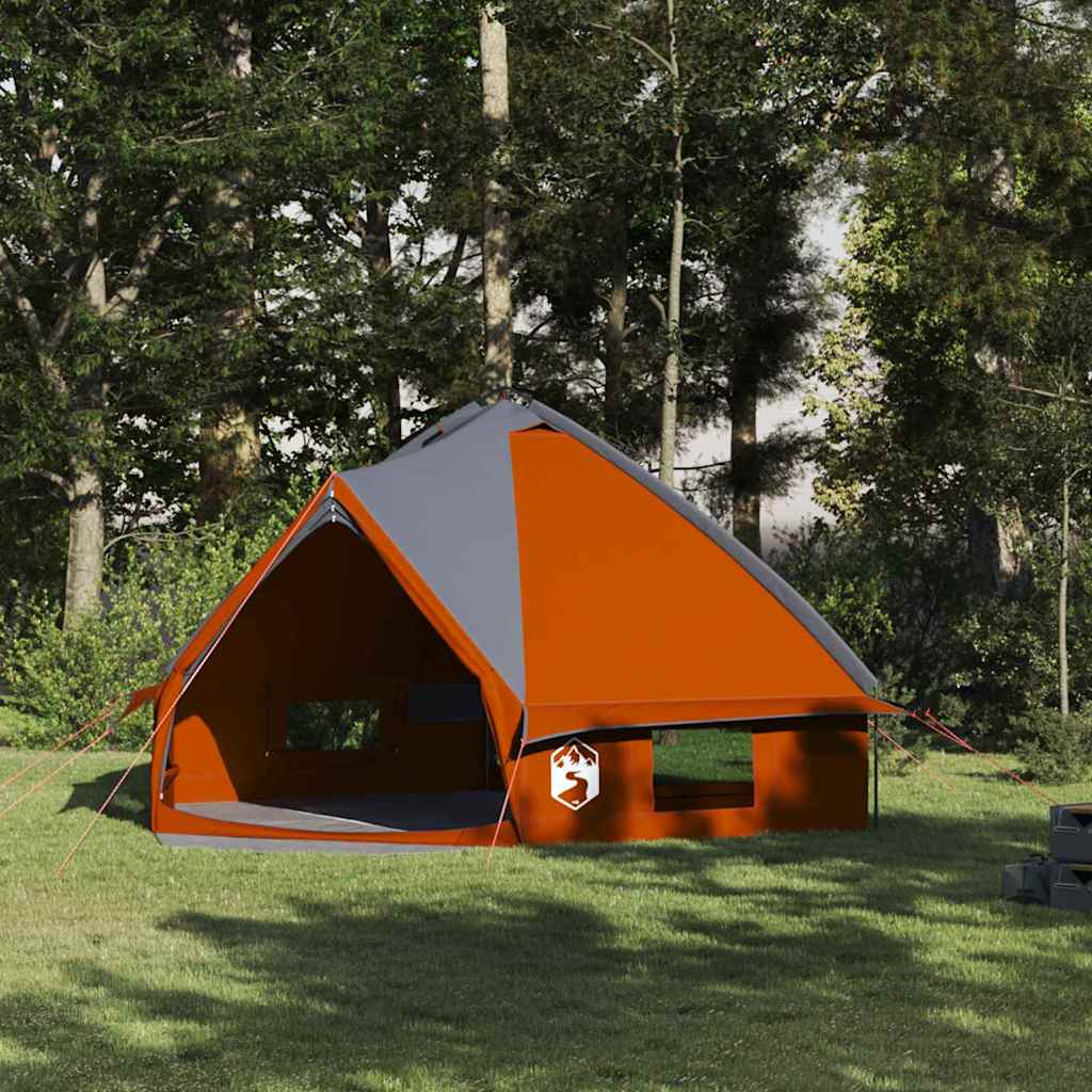 Teepee Telt 8-Personer med tag Grå og orange 490 x 410 x 210 cm
