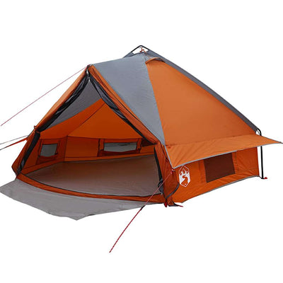 Teepee Telt 8-Personer med tag Grå og orange 490 x 410 x 210 cm