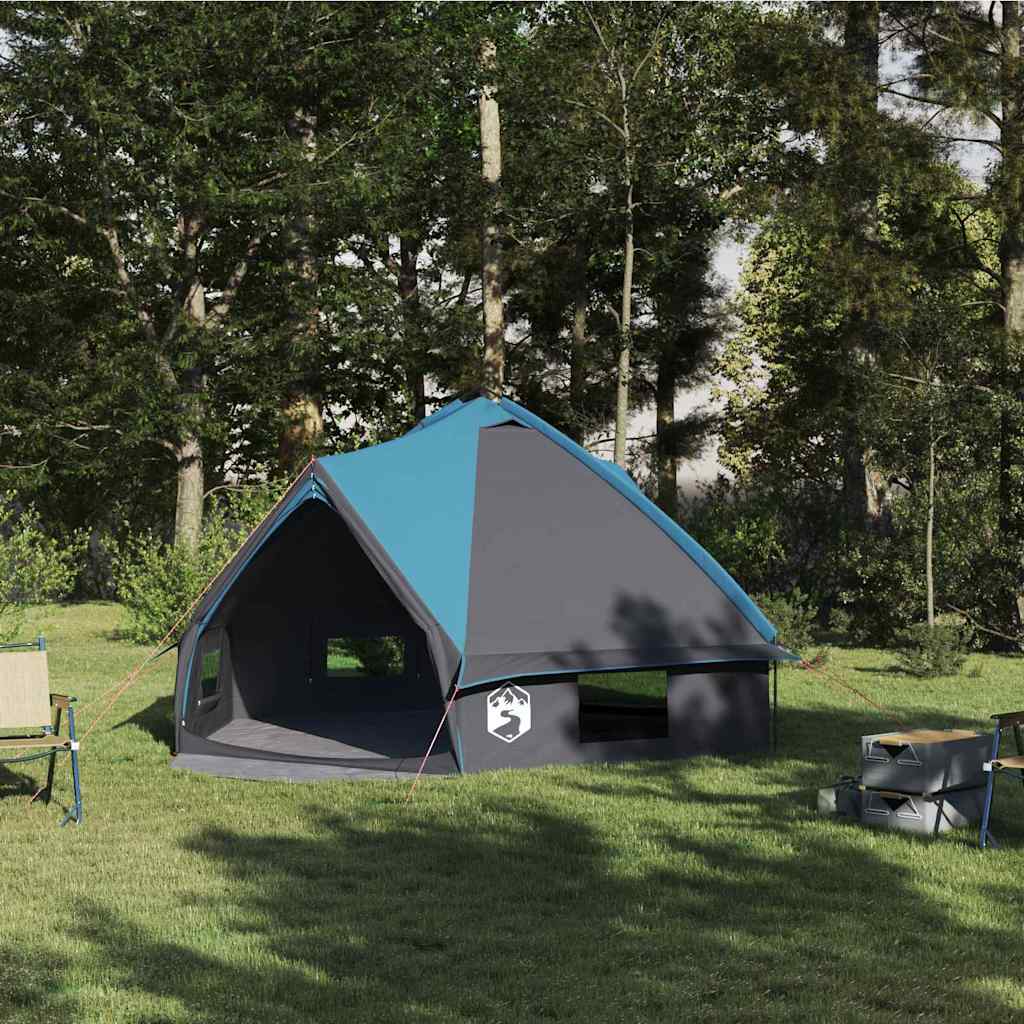 Teepee telt til 6 personer Blå og grå 431 x 366 x 185 cm