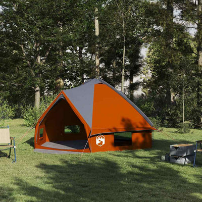 Teepee telt til 6 personer Grå og orange 431 x 366 x 185 cm