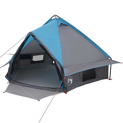 Teepee Telt 4-Person med tag Blå og grå 388 x 320 x 169 cm