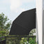 Balkon Afskærmning 115 x 115 cm Polyester Antracit