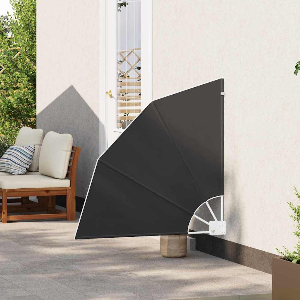 Balkon Afskærmning 115 x 115 cm Polyester Antracit