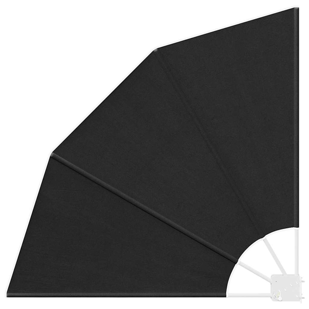 Balkon Afskærmning 115 x 115 cm Polyester Antracit