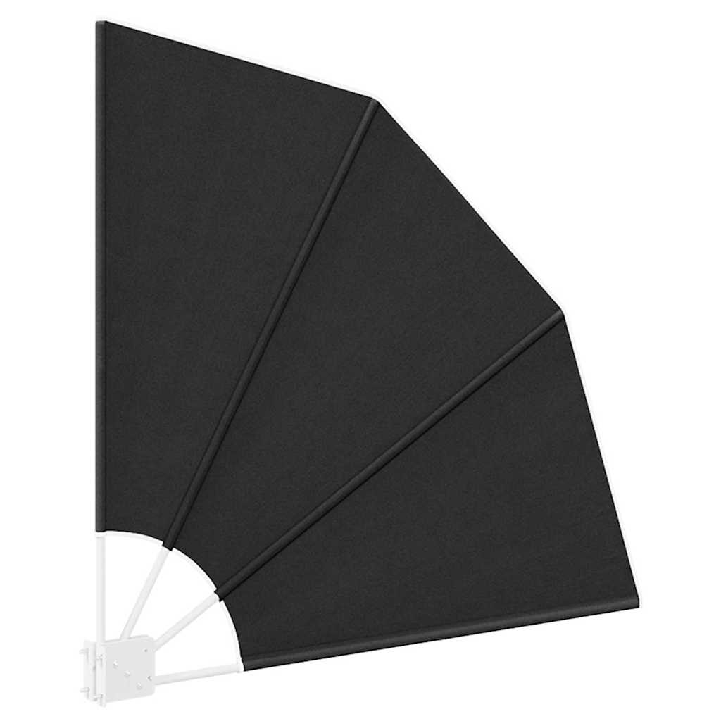 Balkon Afskærmning 115 x 115 cm Polyester Antracit