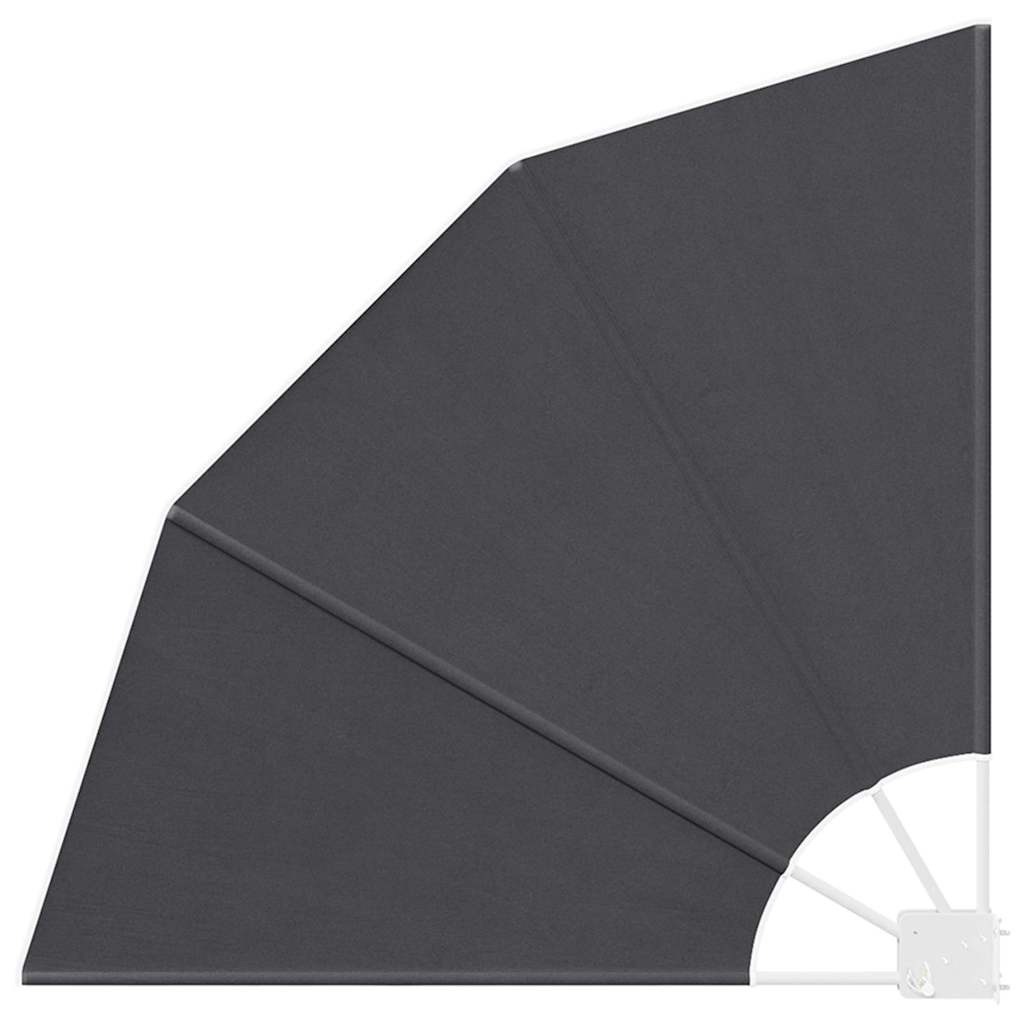 Balkon Afskærmning 115 x 115 cm Polyester Sort