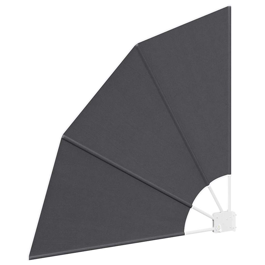 Balkon Afskærmning 115 x 115 cm Polyester Sort