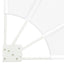 Balkon Afskærmning 115 x 115 cm Polyester Hvid