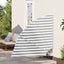 Balkon Afskærmning 160 x 160 cm Polyester Anthracit og hvid