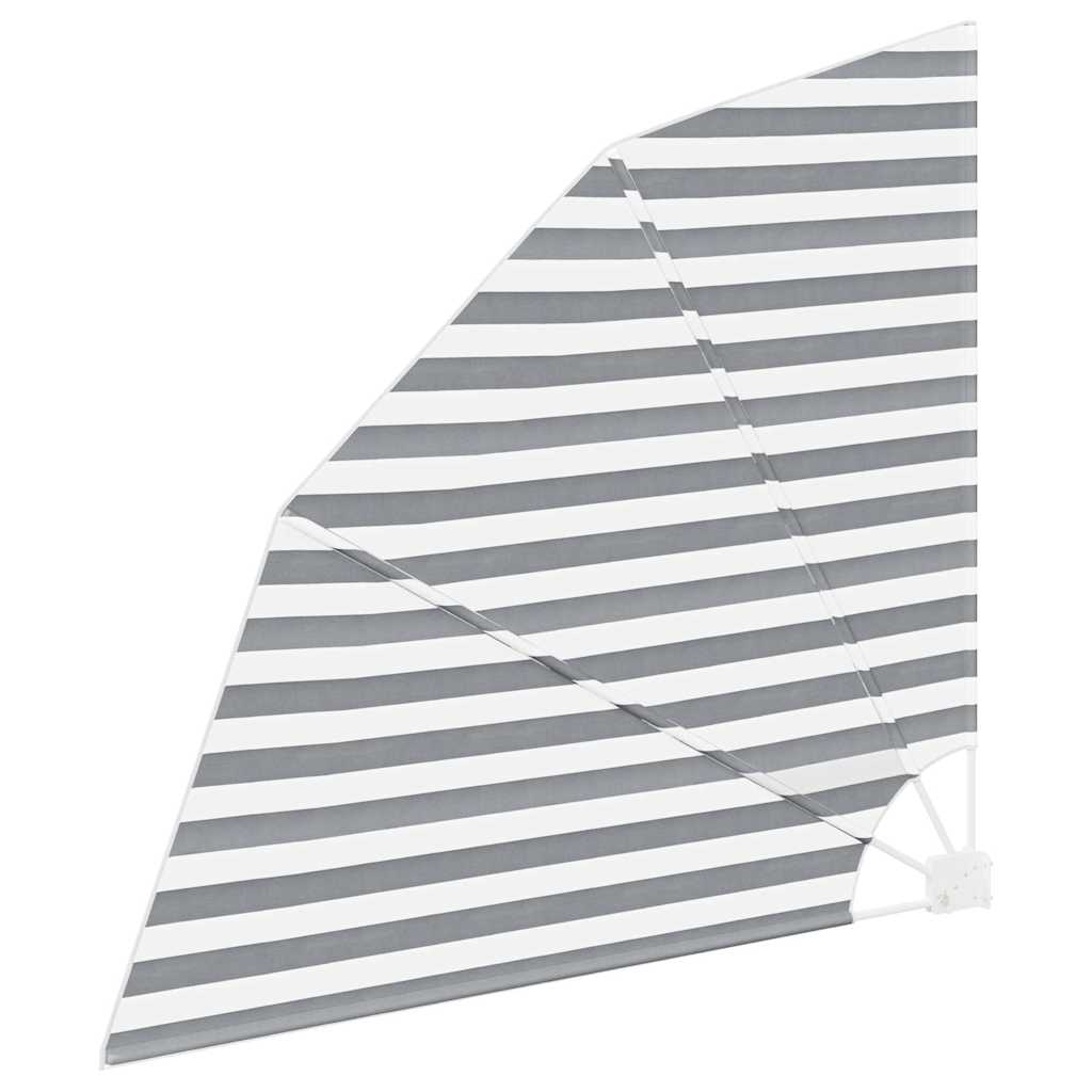 Balkon Afskærmning 160 x 160 cm Polyester Anthracit og hvid