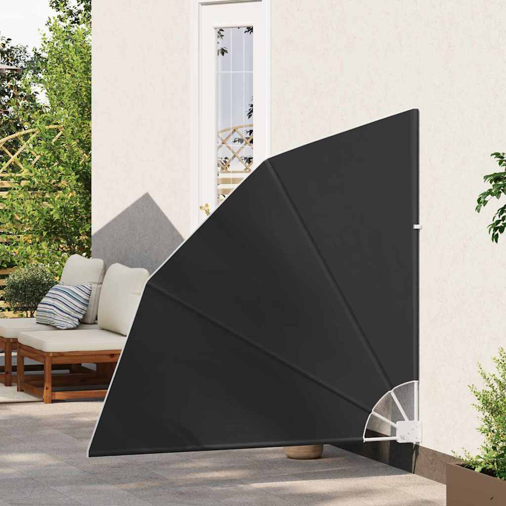 Balkon Afskærmning 140 x 140 cm Polyester Antracit