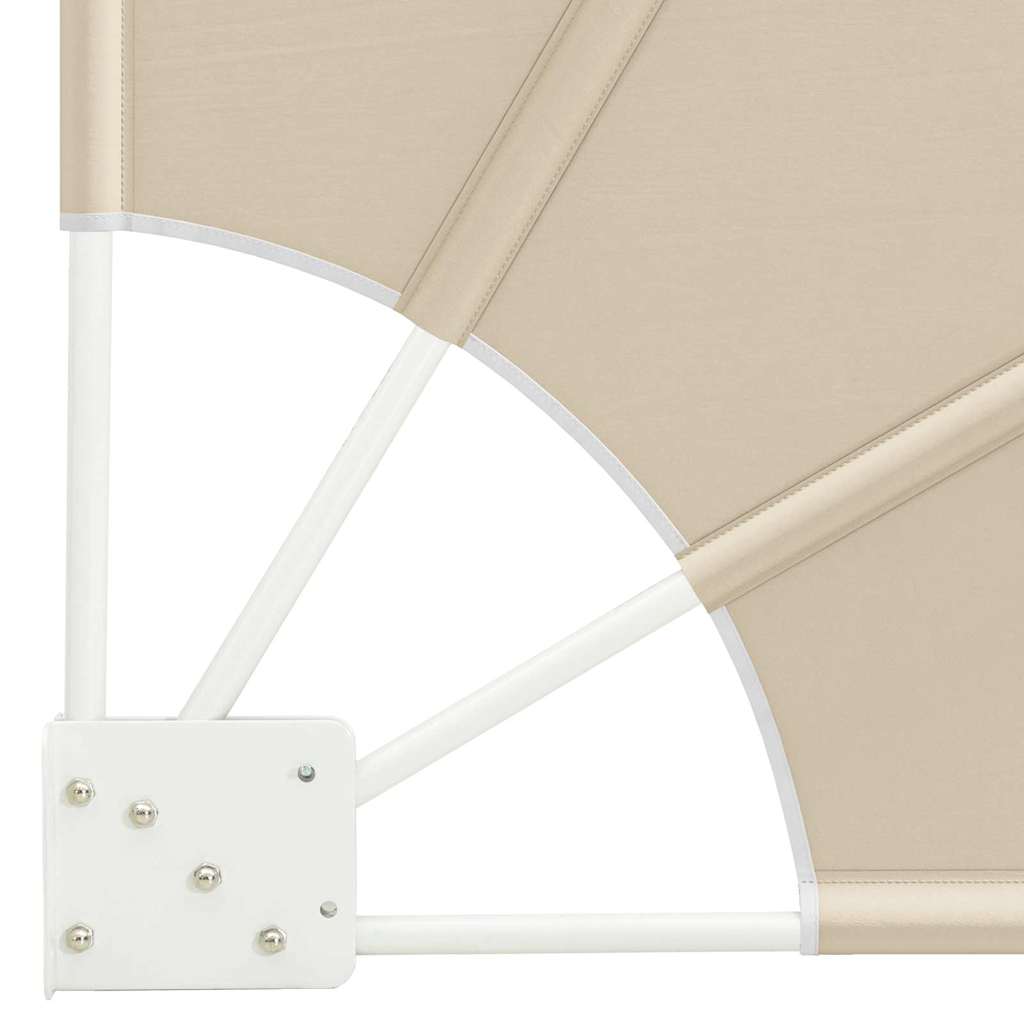 Balkon Afskærmning 140 x 140 cm Polyester Beige