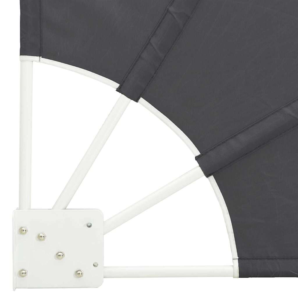 Balkon Afskærmning 140 x 140 cm Polyester Sort