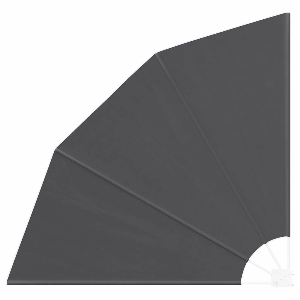 Balkon Afskærmning 140 x 140 cm Polyester Sort