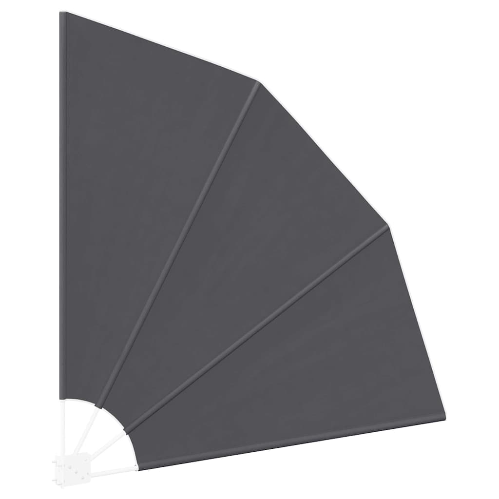 Balkon Afskærmning 140 x 140 cm Polyester Sort