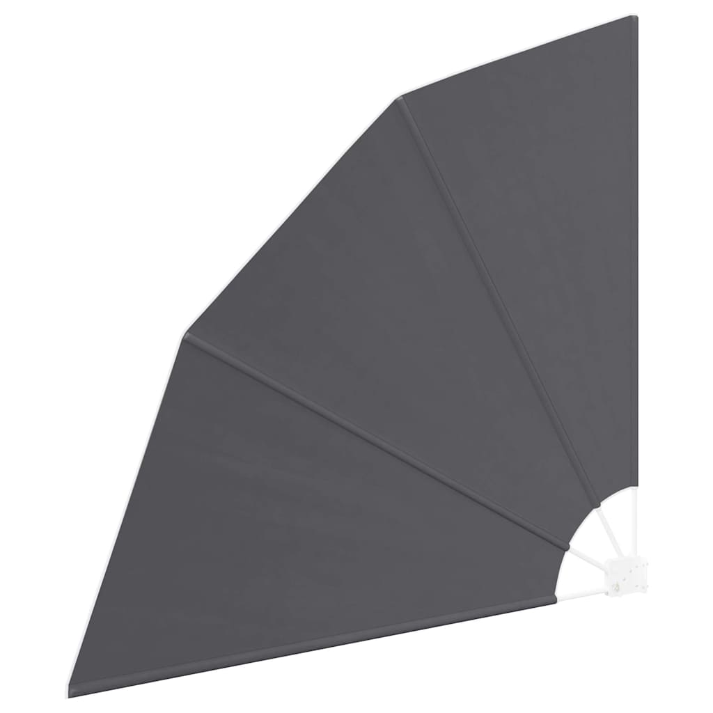 Balkon Afskærmning 140 x 140 cm Polyester Sort