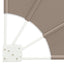 Balkon Afskærmning 140 x 140 cm Polyester Gråbrun