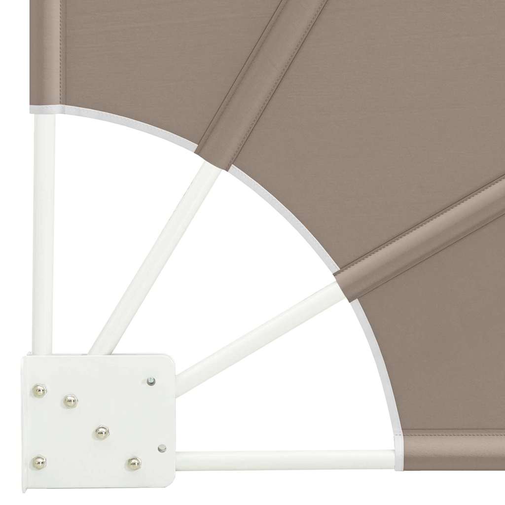 Balkon Afskærmning 140 x 140 cm Polyester Gråbrun