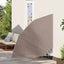 Balkon Afskærmning 140 x 140 cm Polyester Gråbrun