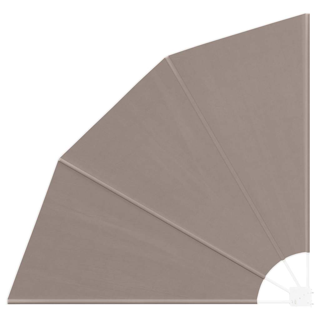 Balkon Afskærmning 140 x 140 cm Polyester Gråbrun