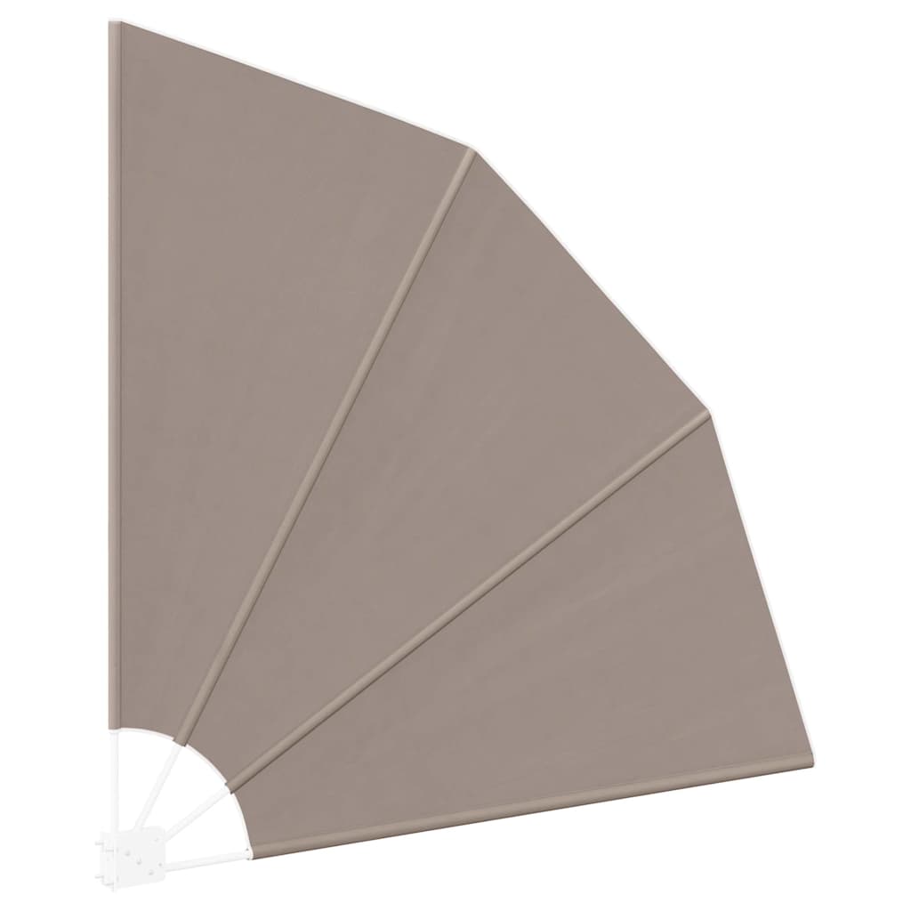 Balkon Afskærmning 140 x 140 cm Polyester Gråbrun