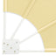 Balkon Afskærmning 140 x 140 cm Polyester Sandfarvet