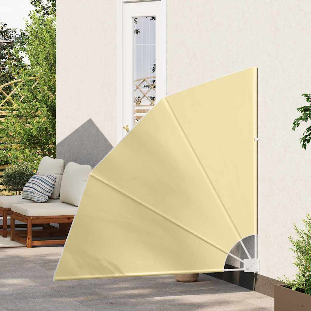 Balkon Afskærmning 140 x 140 cm Polyester Sandfarvet
