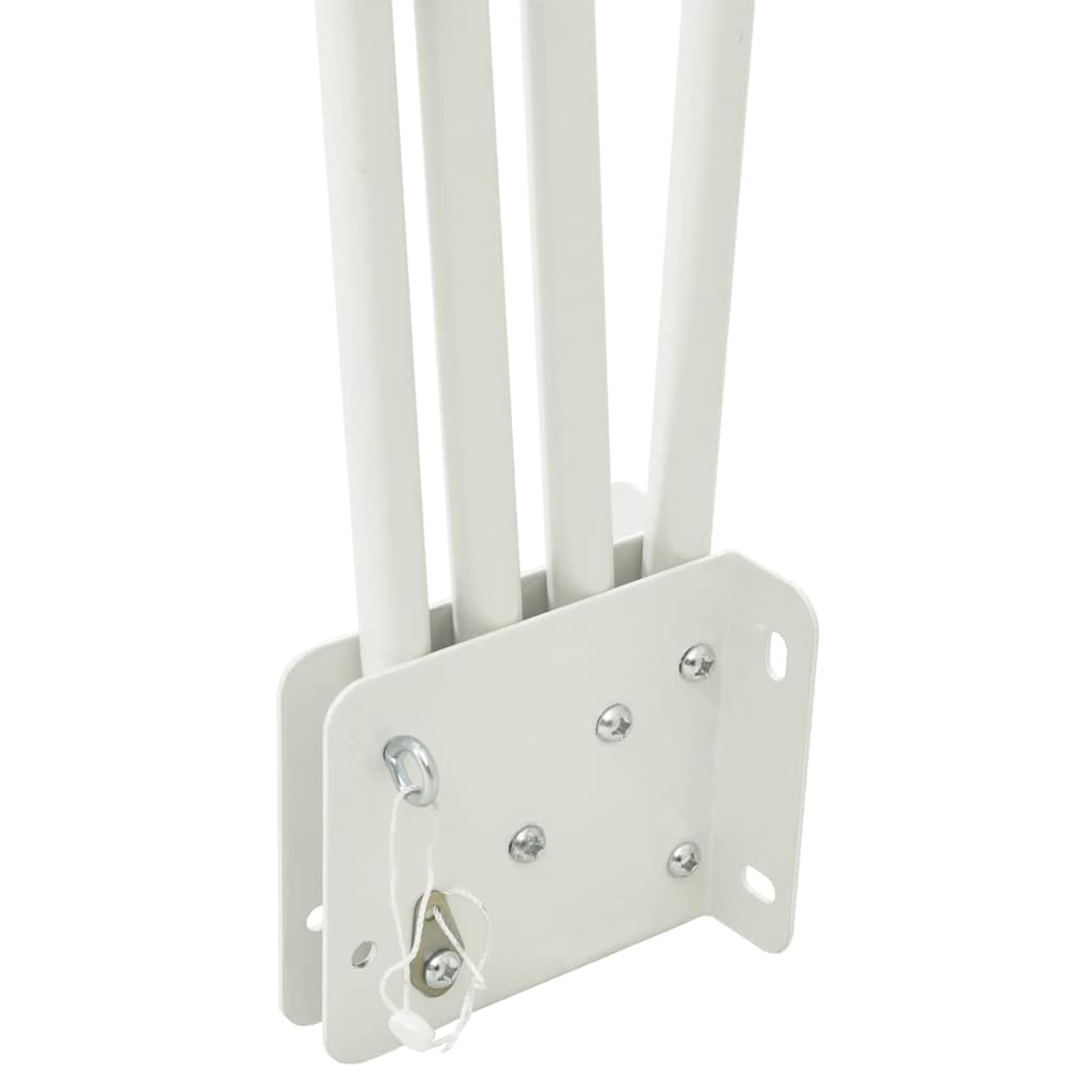 Balkon Afskærmning 140 x 140 cm Polyester Hvid