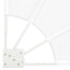 Balkon Afskærmning 140 x 140 cm Polyester Hvid