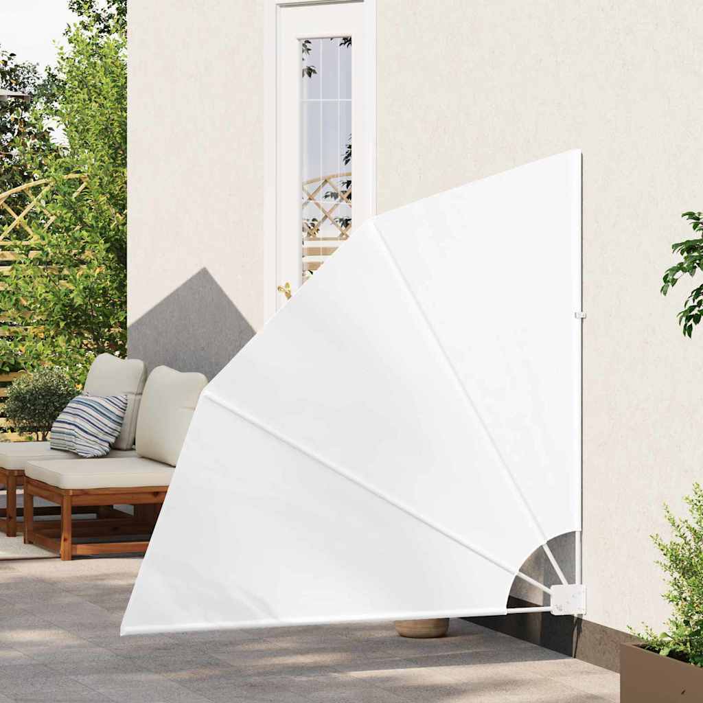 Balkon Afskærmning 140 x 140 cm Polyester Hvid