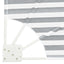 Balkon Afskærmning 210 x 210 cm Polyester Anthracit og hvid