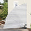 Balkon Afskærmning 210 x 210 cm Polyester Anthracit og hvid