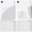 Balkon Afskærmning 210 x 210 cm Polyester Anthracit og hvid
