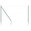 Jordspidse hegnspost 13 stk. Grøn Pulverlakeret stål