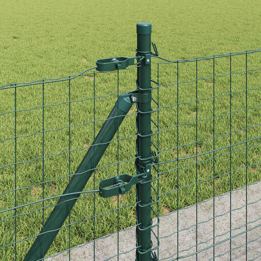 Hegn stang med beton base 13 stk. Grøn Pulverlakeret stål