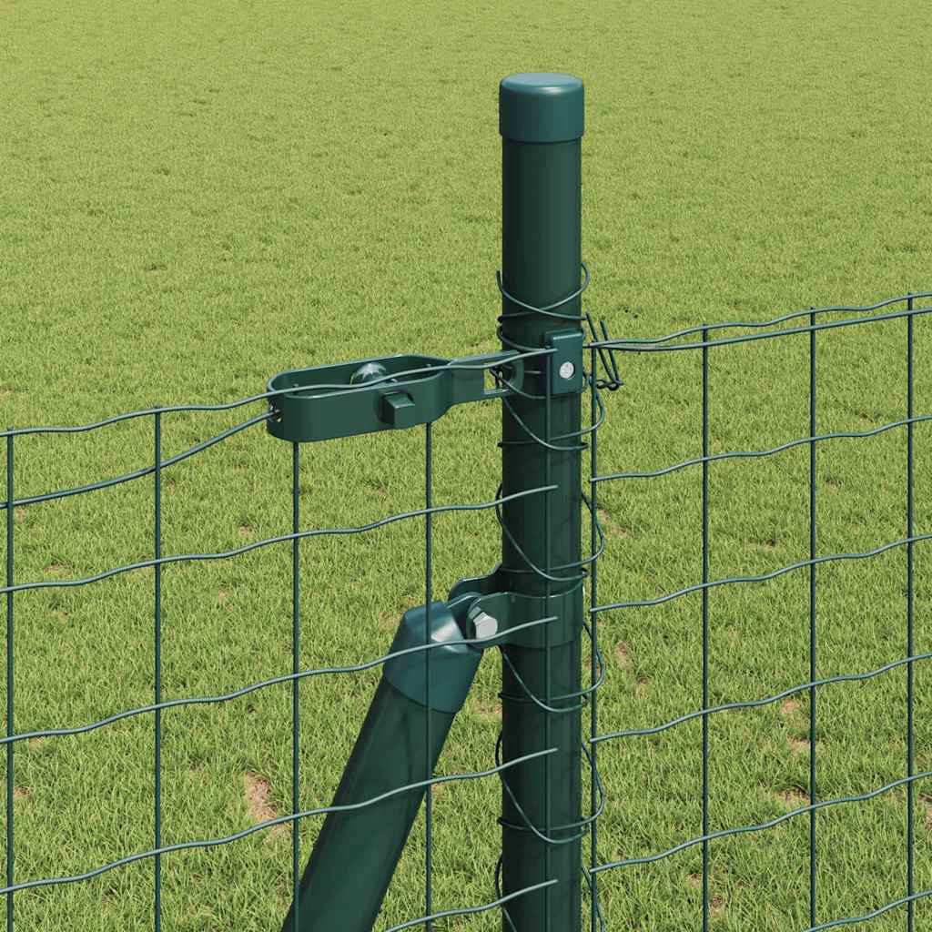 Hegn stang med beton base 7 stk. Grøn Pulverlakeret stål