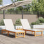 Solstol 3 pcs Brun Massivt Akacietræ