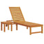 Solstol 3 pcs Brun Massivt Akacietræ