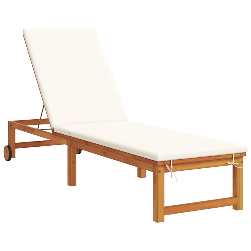 Solstol 2 pcs Brun 202 x 53 x 89 cm Massivt Akacietræ