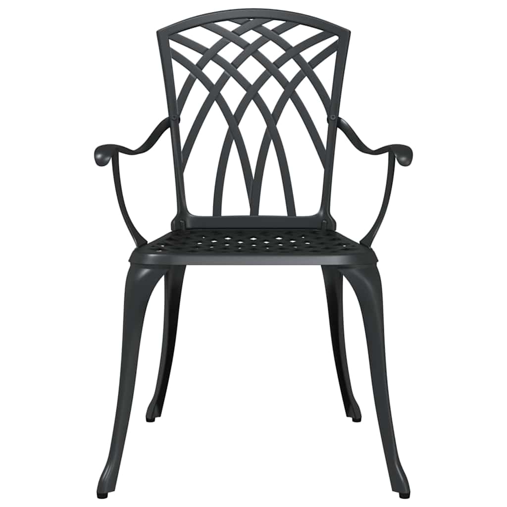 Have Spisebordssæt 5 pcs Sort Aluminium