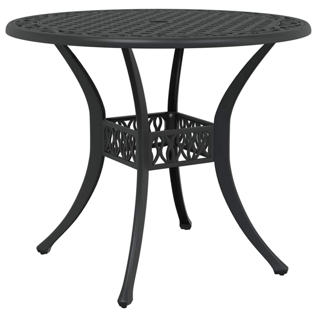 Have Spisebordssæt 7 pcs Sort Aluminium