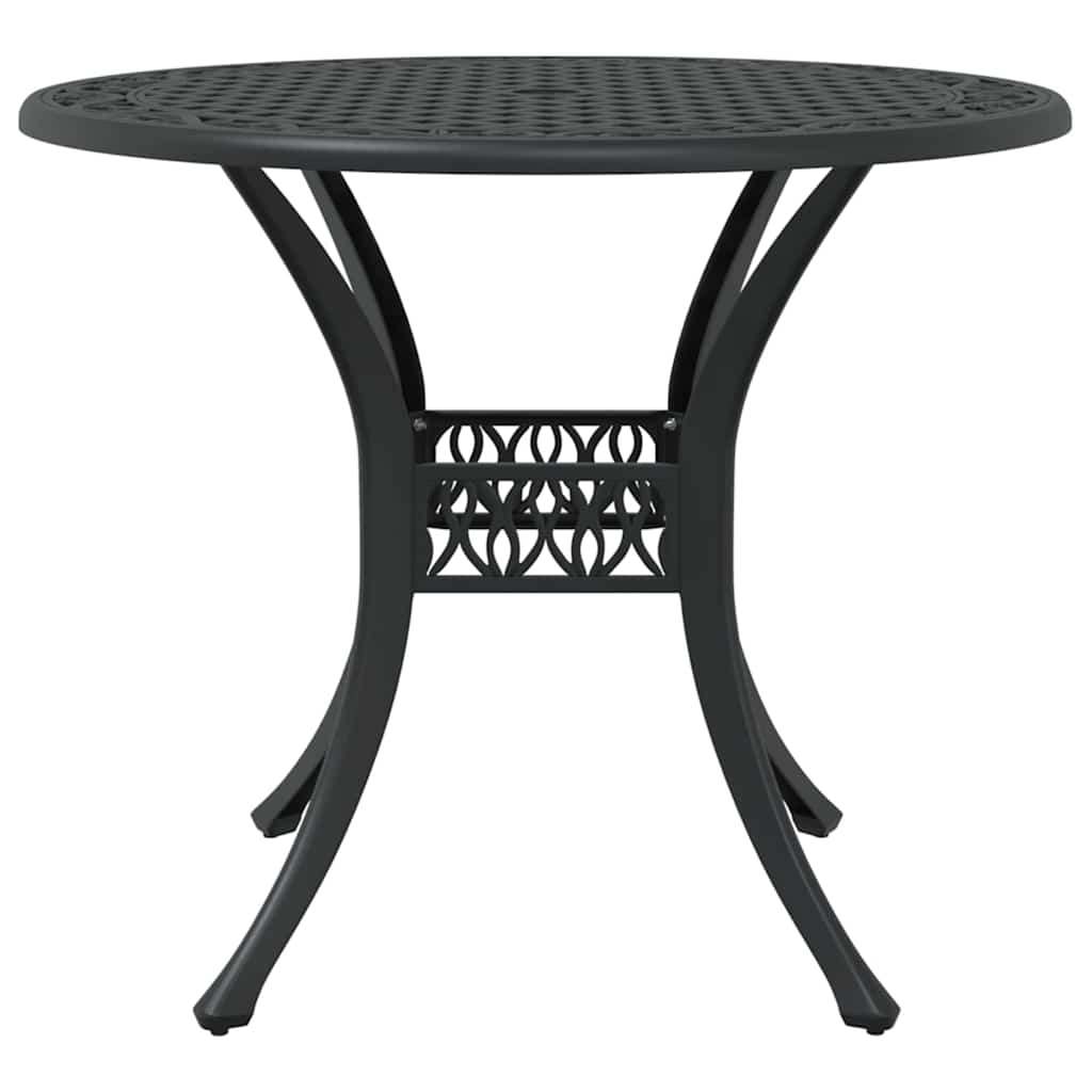 Have Spisebordssæt 7 pcs Sort Aluminium