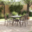 Havebord sæt 5 stk. Bronze Gustt aluminium