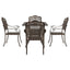 Havebord sæt 5 stk. Bronze Gustt aluminium