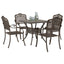 Havebord sæt 5 stk. Bronze Gustt aluminium