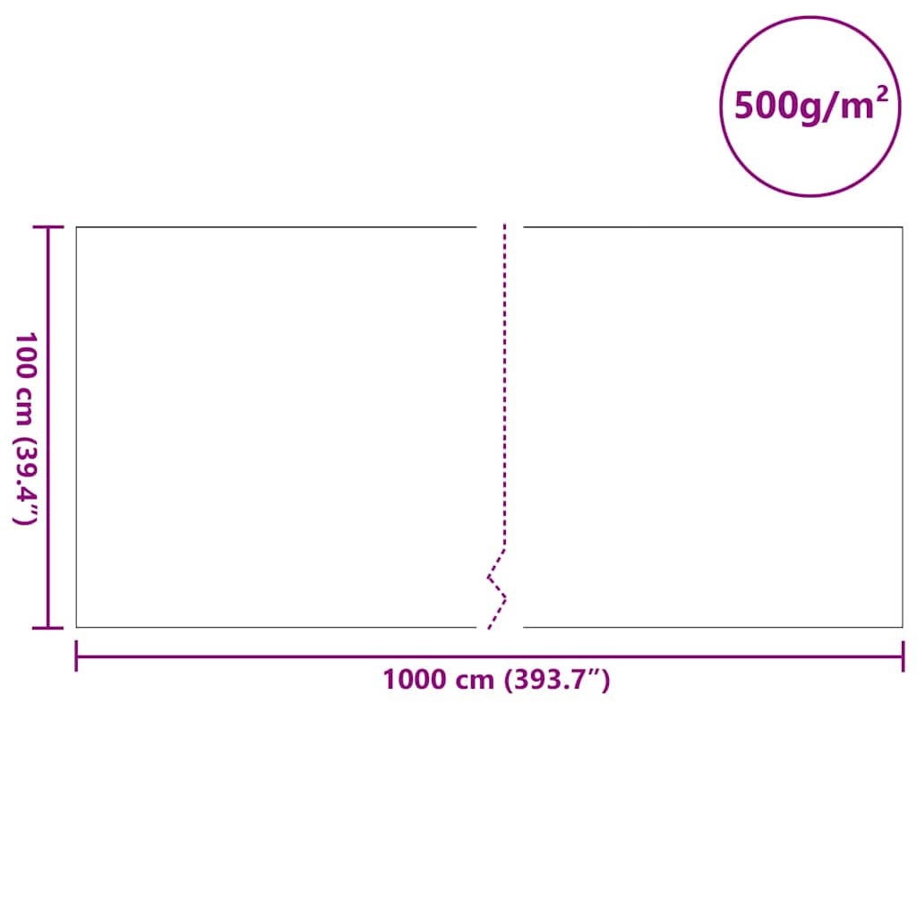Damfleece Grå 1 x 10 m Polyester og Bomuld