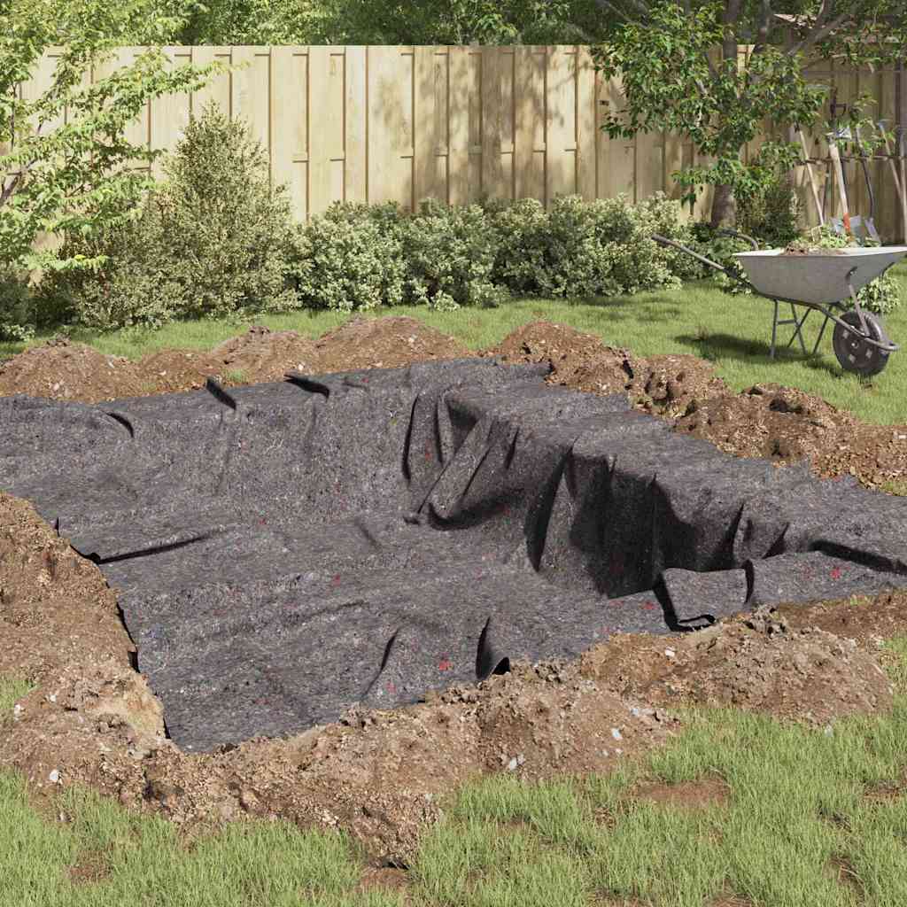 Damfleece Grå 1 x 25 m Polyester og Bomuld